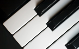 Piano keys minimalism cinematic rendering - cinematic composition free wallpaper
