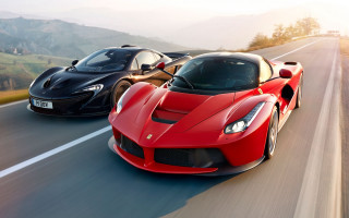 Mountain supercars red black digital - andrew law free wallpaper