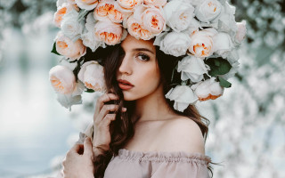 Flower crown water fashion brown - a flower crown free wallpaper