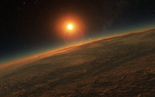 Bright sun distant planet star 4 - a distant star in the distance free wallpaper