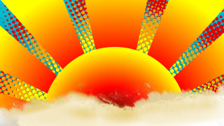 Yellow blue sun cloud autumn - sun free wallpaper for desktop