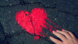 Hand touching red heart black - araceli gilbert free wallpaper