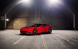 Red sports car night parking 4 - a parking lot free wallpaper