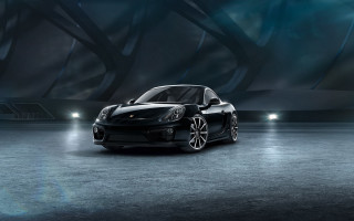 Black porsche dark room blue - a black porsche free wallpaper