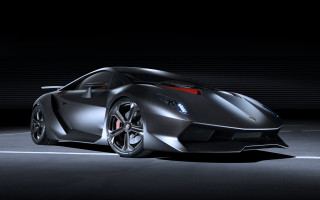 Black sports car digital rendering 3 - photorealism free wallpaper