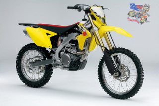 Yellow dirt bike red black - de stijl free wallpaper