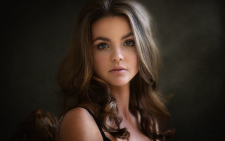 Woman longhair blacktop halfup portrait - style free wallpaper
