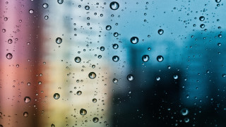 Rainy window city rainbow building - building free wallpaper