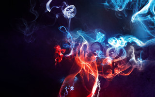 Smoke abstract fire electricity ghost - abstract art free wallpaper