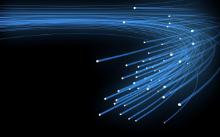 Blue abstract lines dots black 2 - a black background photo free wallpaper