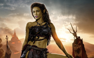 Woman horns sword castle fantasy - weta digital free wallpaper