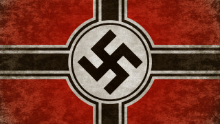 Red black background circle stripe 2 - adolf born free wallpaper