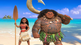 Cartoon girl beach giant animal - a beach free wallpaper for desktop