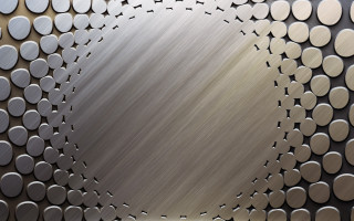 Metal plate circles dots hollow - circle and dots free wallpaper