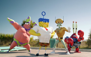 Cartoon characters parking lot fence - a group of cartoon characters free wallpaper