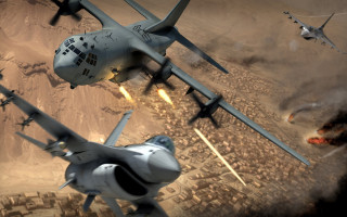 Fighter jets city sky military - aaa game free wallpaper