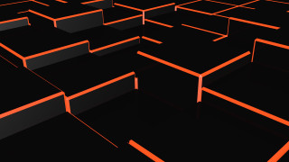 Black orange maze red light - c4d free wallpaper