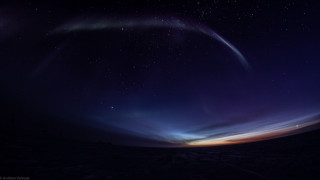 Aurora stars night sky space - a night sky free wallpaper