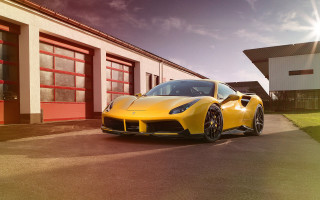 Yellow sports car red door - a yellow sports car free wallpaper