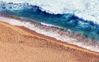 Beach wave person shore australian - ocean free wallpaper
