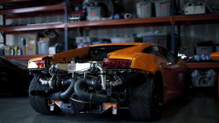 Car engine garage tools background - epic proportion free wallpaper