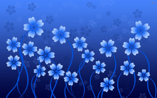 Blue flower background floral print - blue flower free wallpaper for desktop