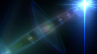 Bright light blue star holography - holography free wallpaper for desktop
