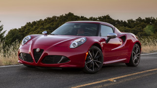 Red sports car forest cloudy - a forest of trees and bushes free wallpaper