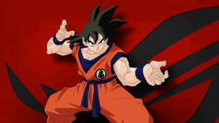 Cartoon character black hair orange - akira toriyama free wallpaper