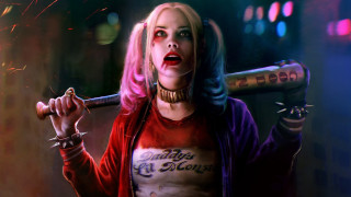 Woman baseballbat redjacket pinkhair makeup - a red jacket free wallpaper
