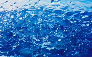 Blue water surface water drops - drop of water free wallpaper