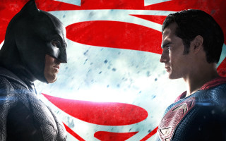 Batman vs superman red sky - two man free wallpaper