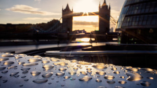 Bridge water drops sunset building - christopher wren free wallpaper