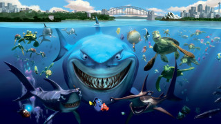 Shark surreal fish bridge underwater - pop surrealism free wallpaper