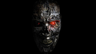 Mask red eye skull dark - cyberpunk art free wallpaper