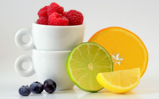 Fruit cup mug white tablecloth - arcimboldo free wallpaper