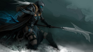 Storm armor hero spear sky - full free wallpaper