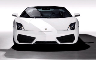 White sports car studio photo 2 - a white wall free wallpaper