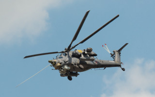 Helicopter cobra blue sky clouds - a helicopter free wallpaper