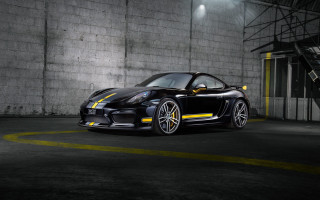 Black sports car parking lot 14 - a parking lot next free wallpaper