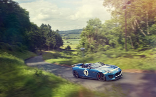 Blue sports car woods road 2 - the front of its free wallpaper