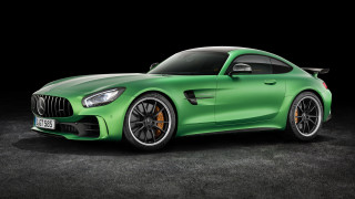 Green mercedes sports car dark - art green free wallpaper for desktop