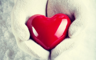 Snow heart romanticism ambient occlusion - their hands in free wallpaper