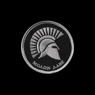 Spartan badge black background white - white letter free wallpaper