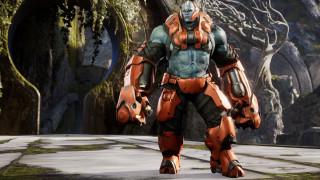 Futuristic suit man forest robot - a futuristic suit free wallpaper