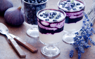 Dessert glasses fruit spoon table - a couple of glasses free wallpaper