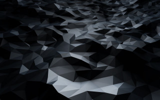 Low poly face black white - low free wallpaper