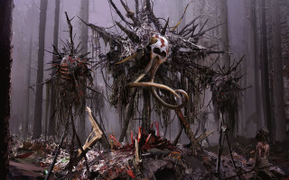 Creepy tree dead animals antipodeans - craig mullins free wallpaper