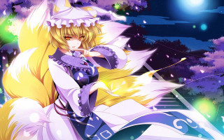 Anime girl white dress purple 2 - a purple hat free wallpaper
