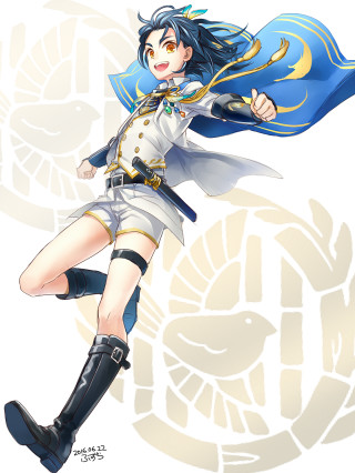 Woman uniform flying blue cape - a woman in a uniform free wallpaper